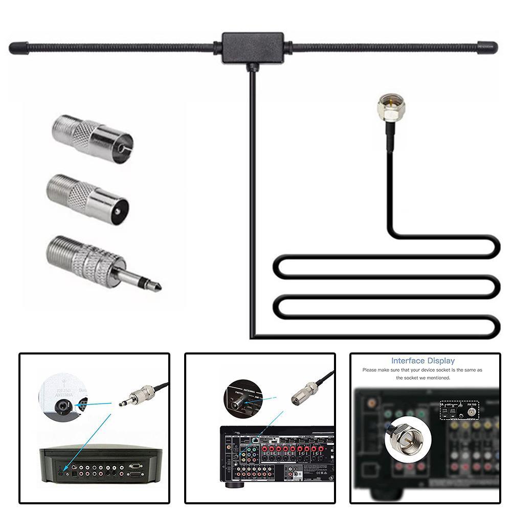 Audio Music System For Home - 家庭用,ステレオレシーバー,音楽システム,オーディオ,ビデオ,ホームシアター用のfmラジオポールアンテナ