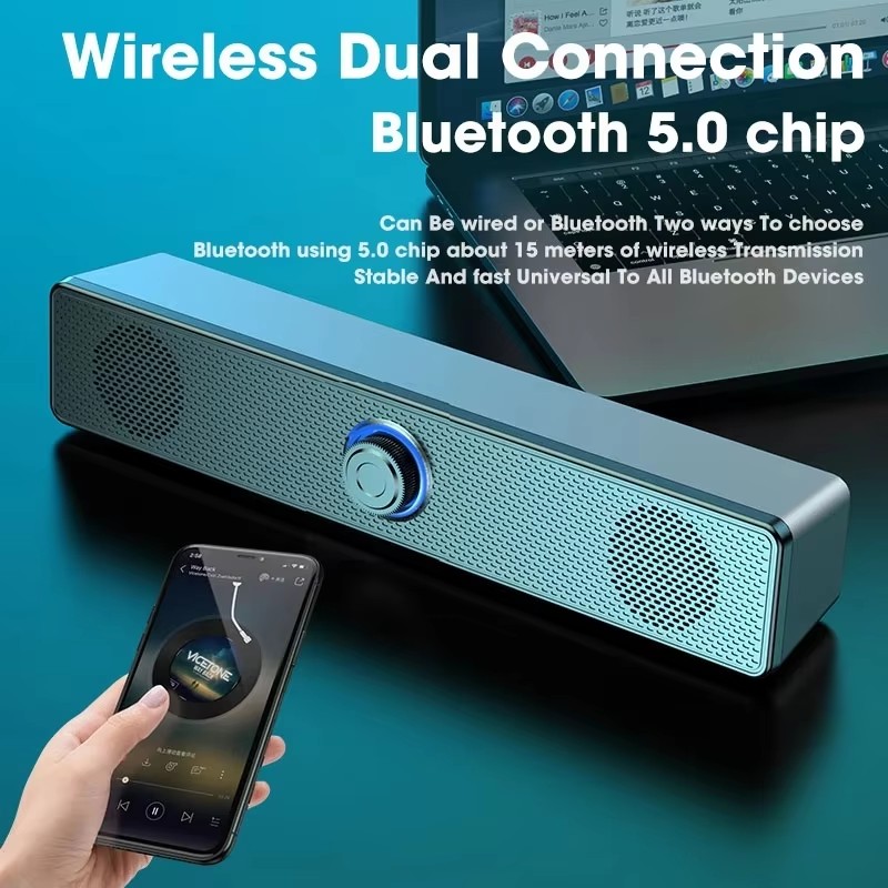 Audio Music To Mp3 - 音楽サウンドバー コンピューターサウンドバー 有線およびワイヤレス Bluetooth スピーカー ポータブル