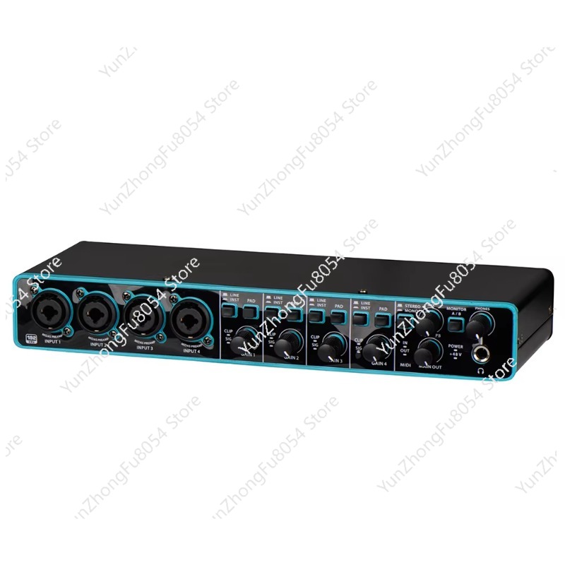 Audio Interface Usb - プロフェッショナル第3世代4x4 USBコンピューターオーディオインターフェース24ビット192KHz 48vファンタム電源ノイズキャンセリングサウンドカード