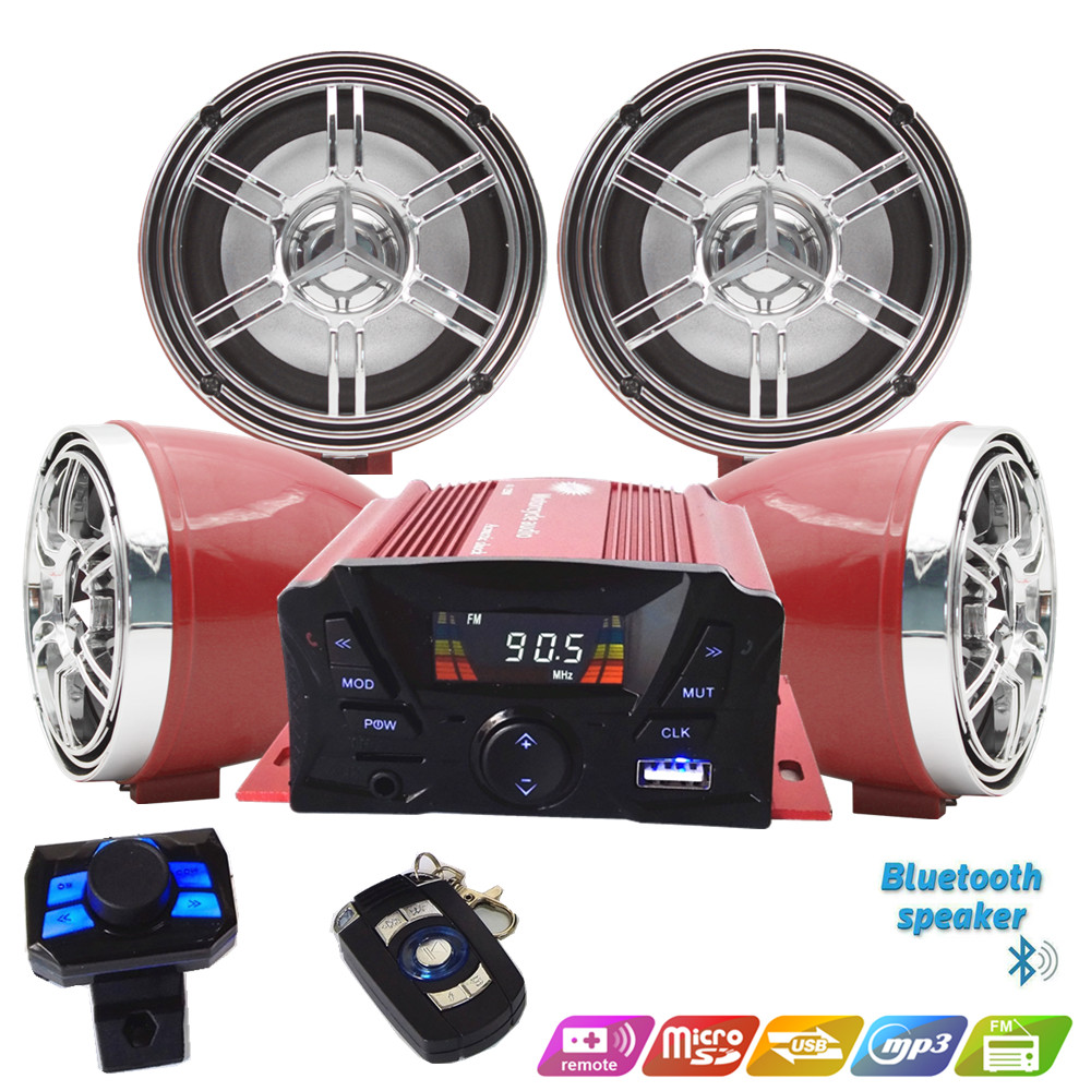 Audio Music To Mp3 - 12V 4チャンネル UTV ATV ゴルフカート バイク用