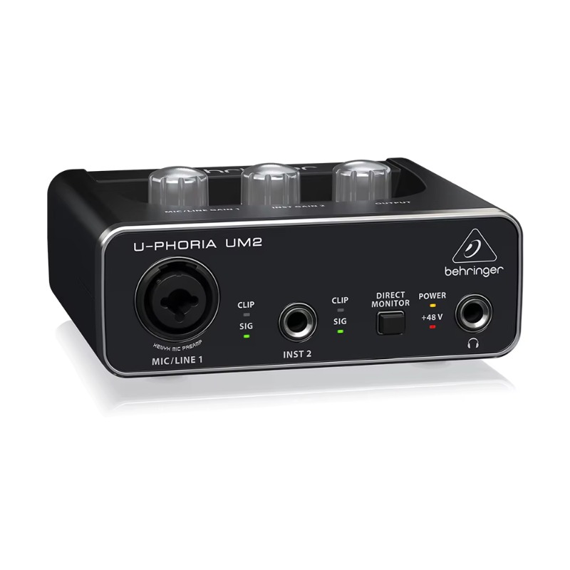 Audio Interface Usb - ベリンガー U-Phoria UM2 サウンドカード 2チャンネル USBオーディオインターフェース