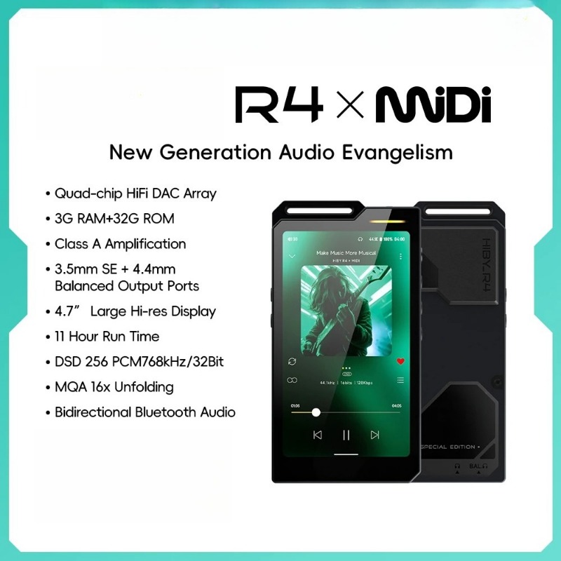 Audio Music To Mp3 - R4 MiDi バージョン ES9018Q2M*4 Android 12