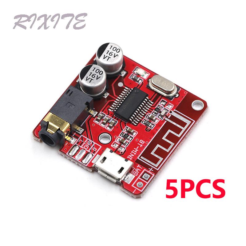 Headphone Amplifier Dac - Bluetooth 5.0の多機能レシーバーカード,ミニBluetooth付き,mp3プレーヤー付きデコーダー,ワイヤレス,ステレオミュージックモジュール,5ユニット