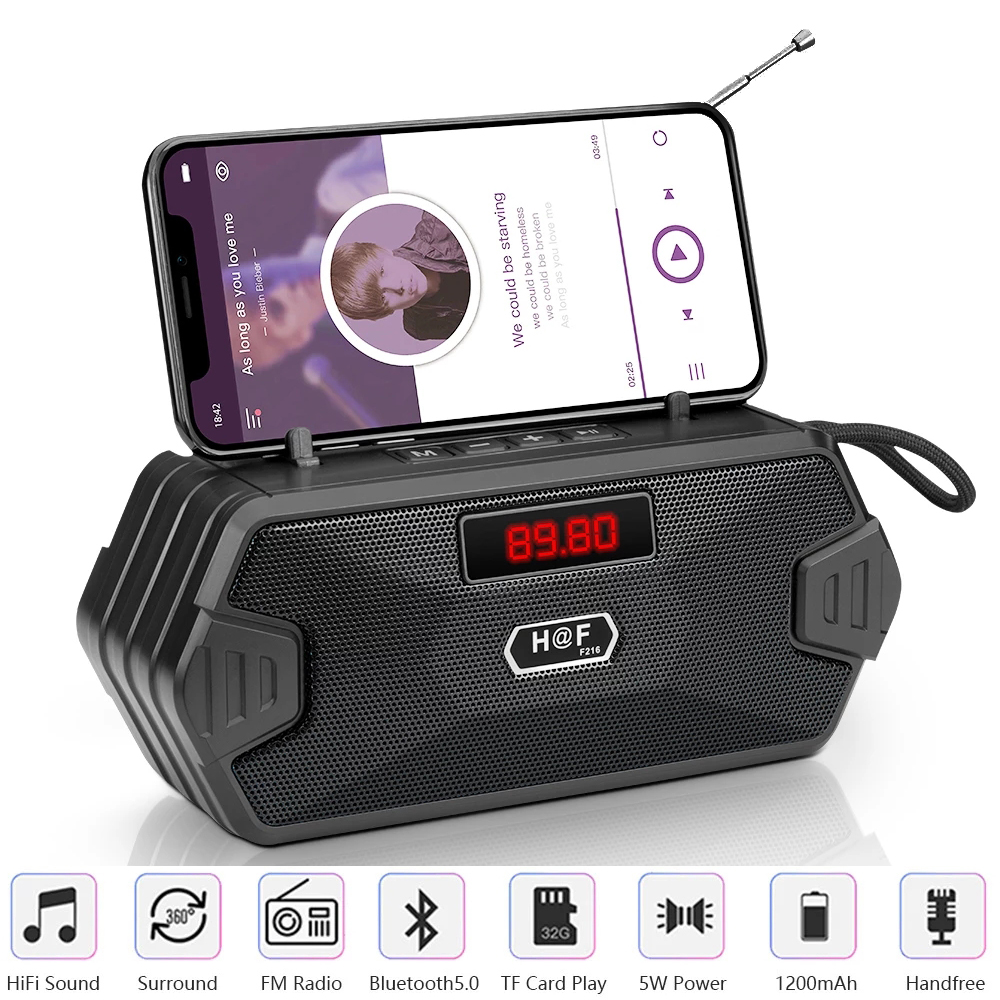 Audio Music System For Home - 低音ハイファイ屋外ポータブルAUXワイヤレスBluetoothスピーカーラジオFMレシーバー音楽サウンドボックスサブウーファーMP3スピーカーオーディオ