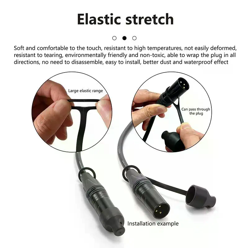 Audio Music Cover - 2 個オーディオ電源ネットワークプラグダストカバーシリコン防水保護フレキシブルキャップ音楽機器保護用