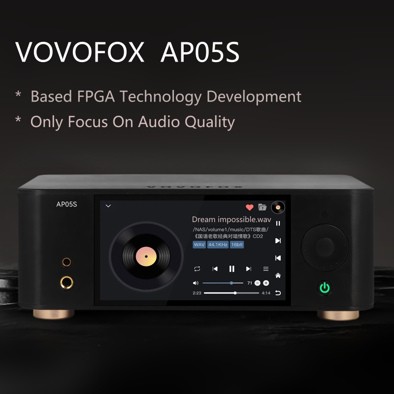 Audio Music To Mp3 - VOVOFOX-HiFi AP05S ロスレス音楽プレーヤー、FPGAオーディオシステム搭載、HDD/NAS/Roon対応