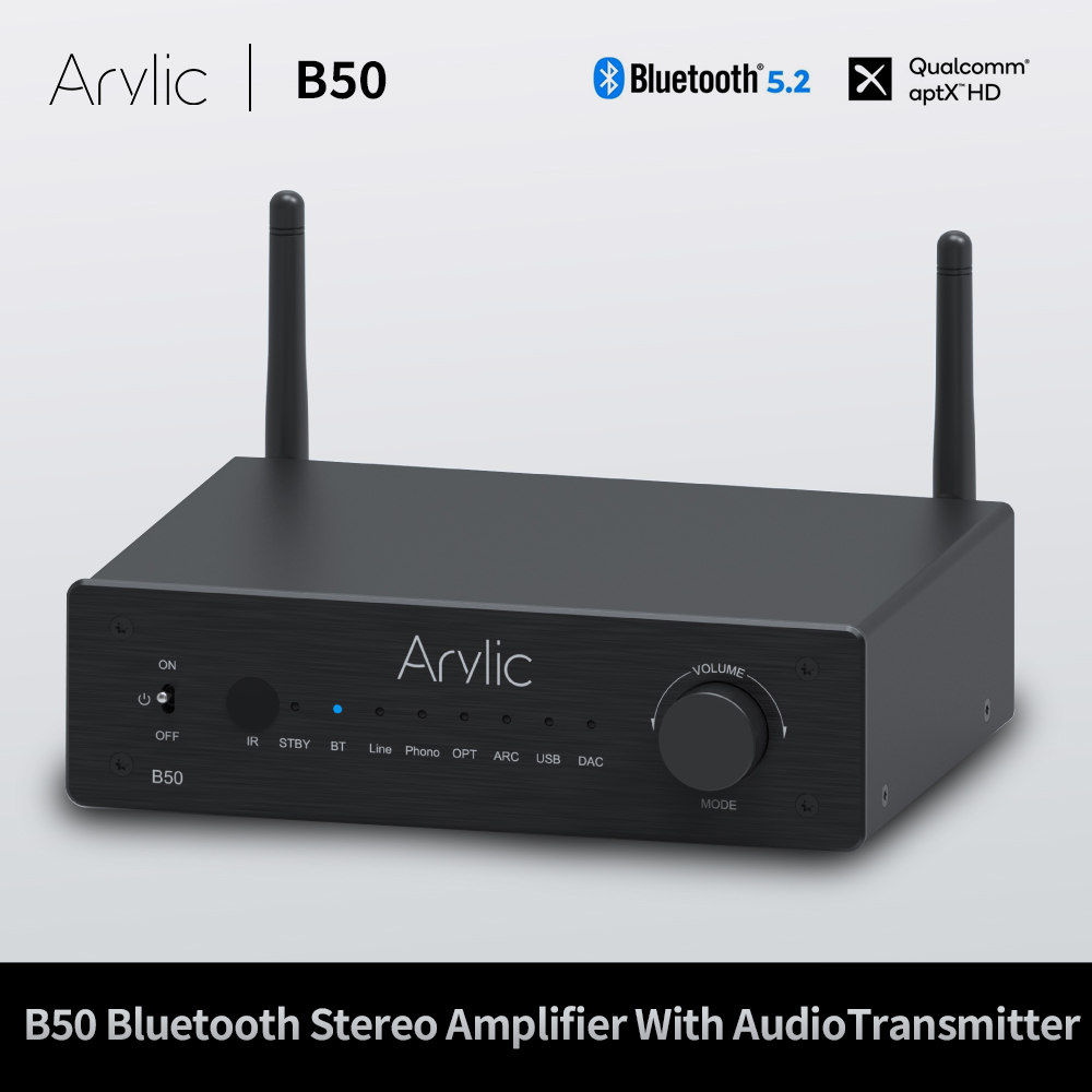Audio Music System For Home - B50 Bluetoothステレオアンプオーディオトランスミッター、ホームオーディオシステム用ワイヤレス音楽ストリーミング
