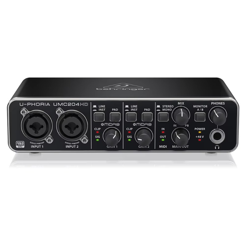ベリンガー UMC204HD 2入力/4出力 USB 2.0 - Audio Interface Usb のレビューと価格