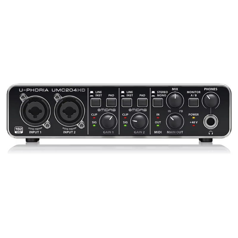 ベリンガー UMC204HD 2入力/4出力 USB 2.0 - Audio Interface Usb のレビューと価格