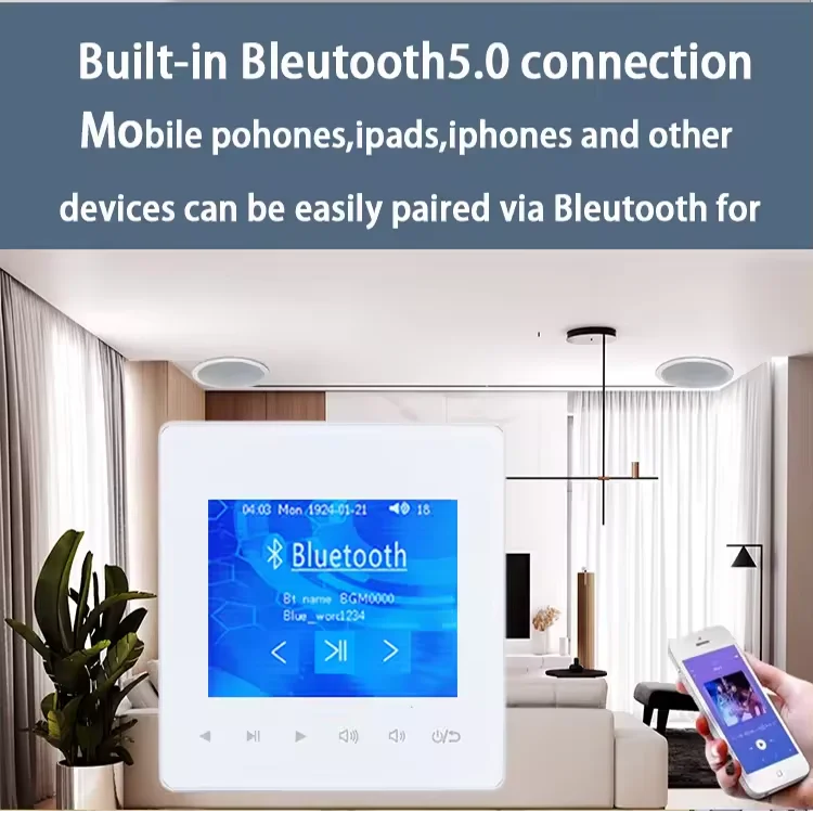 ホーム Bluetooth 壁アンプバックグラウンドミュージ - Audio Music System For Home のレビューと価格