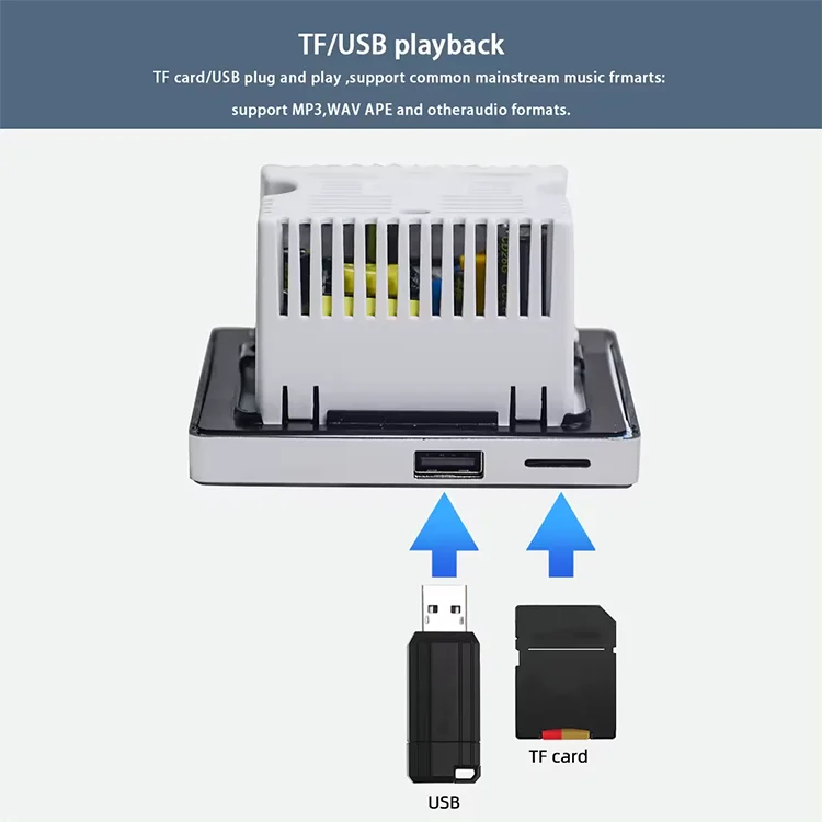 ホーム Bluetooth 壁アンプバックグラウンドミュージ - Audio Music System For Home のレビューと価格