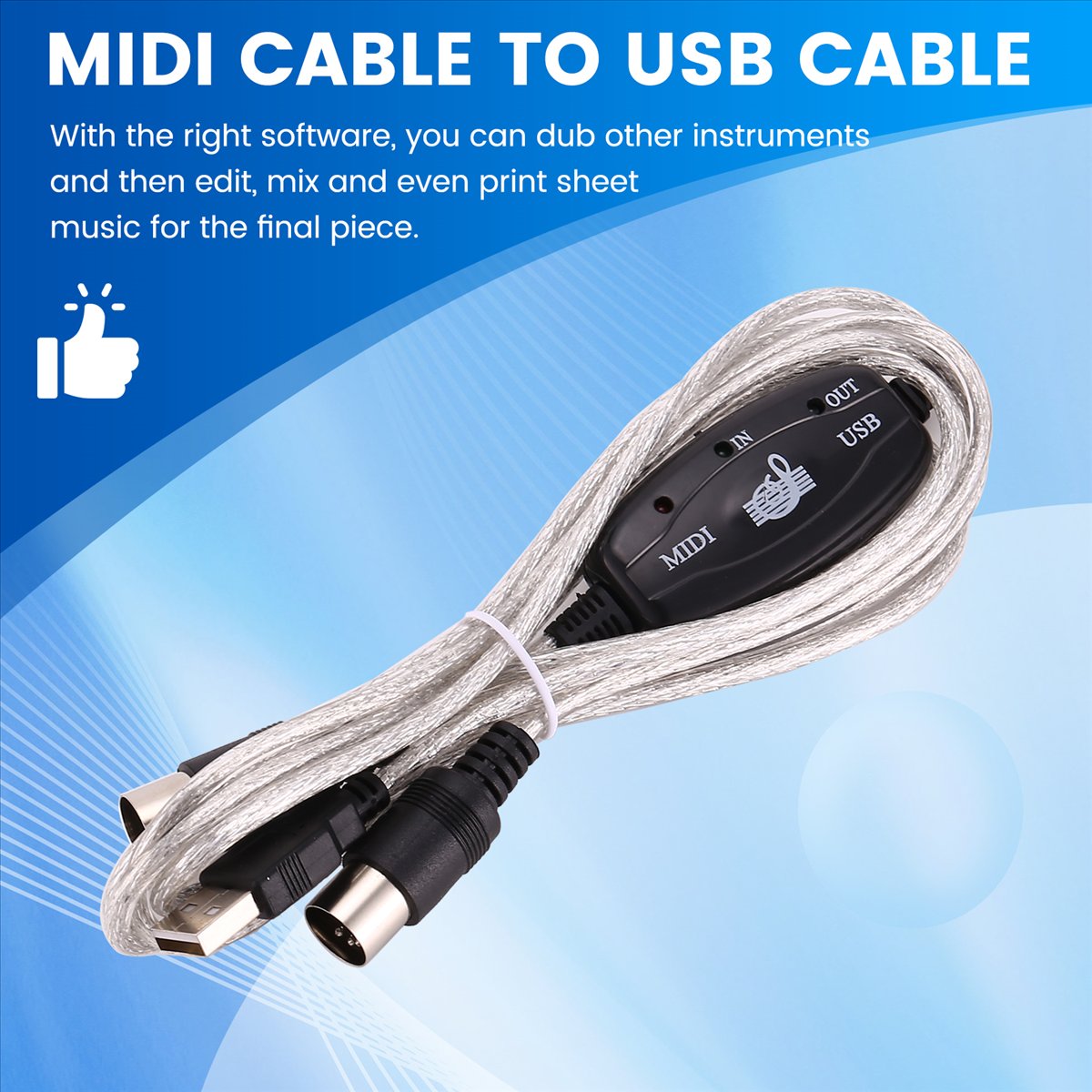 AA80 USB to MIDI 5ピンケーブルコンバーター - Audio Music Edit のレビューと価格