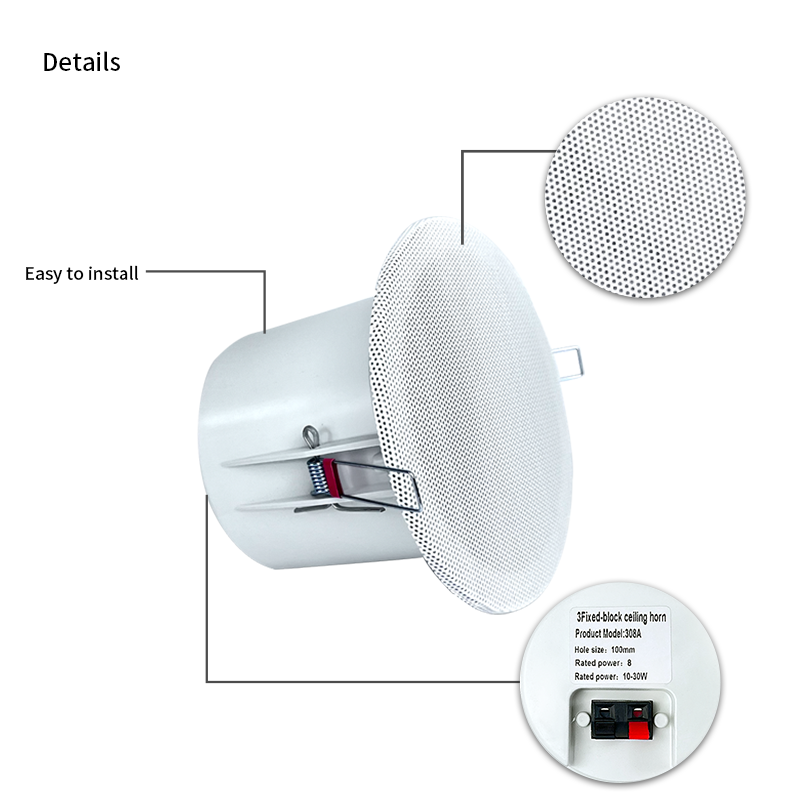3 インチ 8 オームサラウンドサウンドスピーカーシステム天 - Audio Music System For Home のレビューと価格