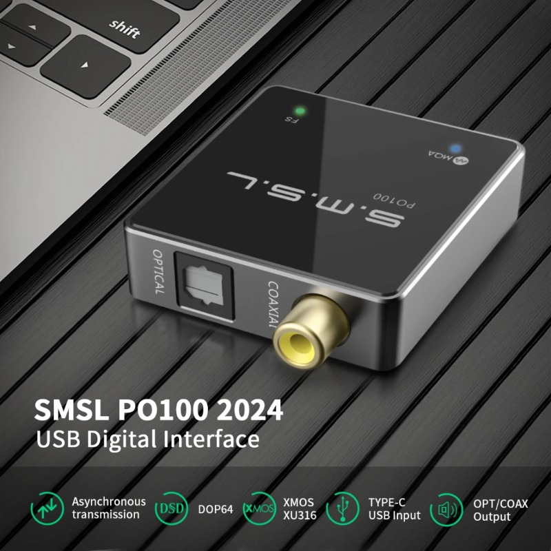SMSL PO100 2024 USBオーディオコンバーター - Audio Music System For Home のレビューと価格