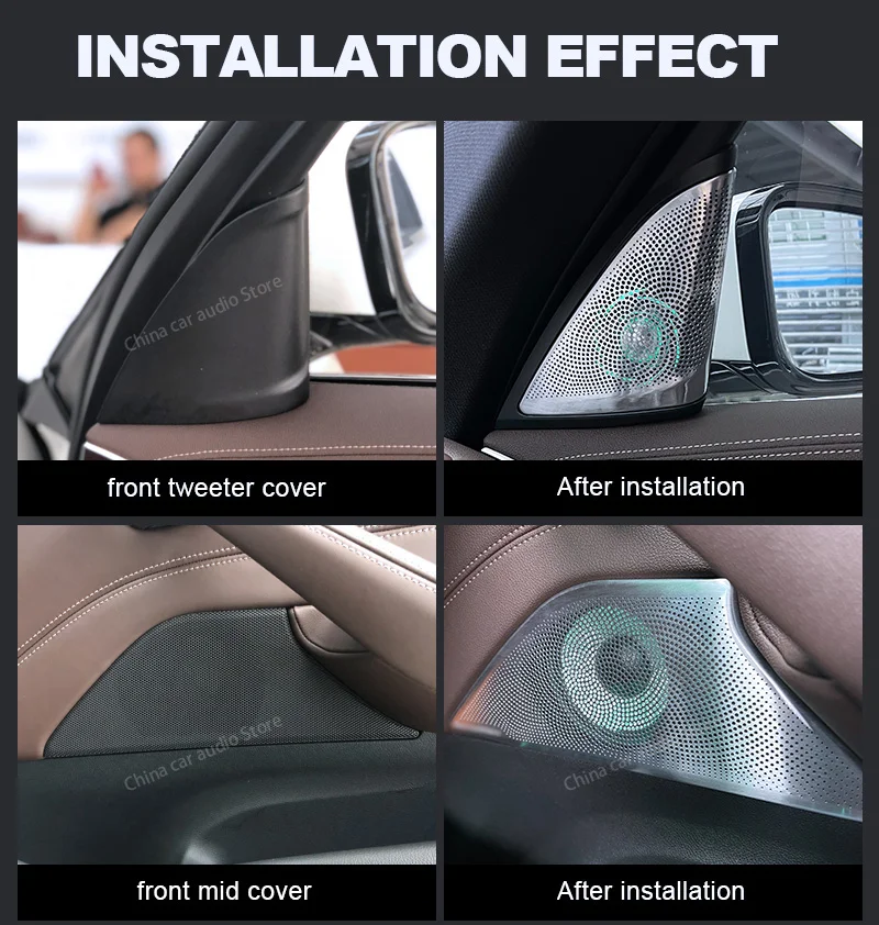 LEDカースピーカーツイーターカバー BMW G30用 ミッ - Audio Music Cover のレビューと価格