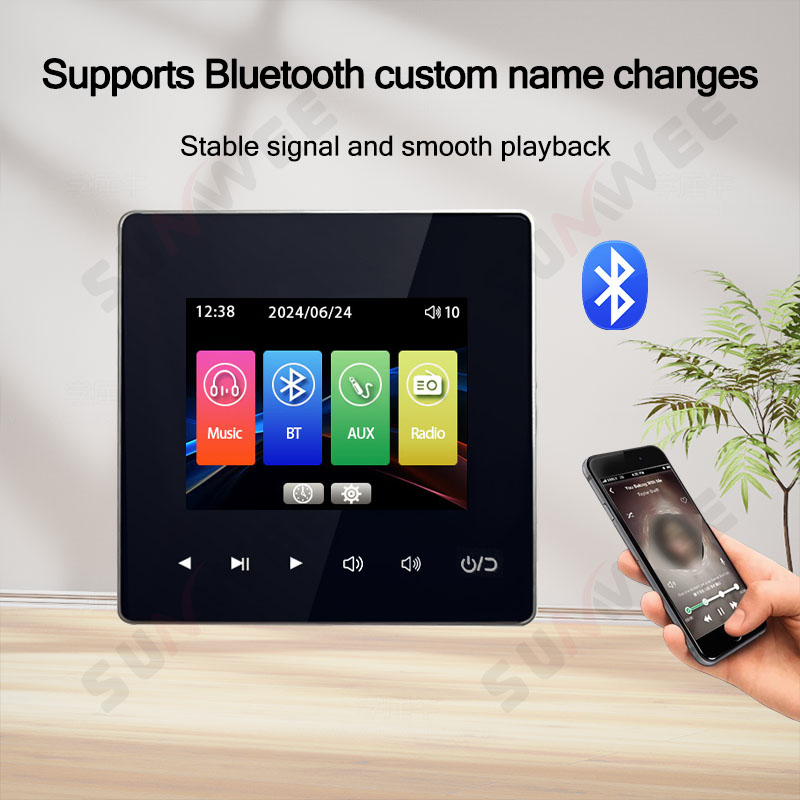 ホームオーディオ壁掛け音楽パネルホテル86アンプBlueto - Audio Music System For Home のレビューと価格