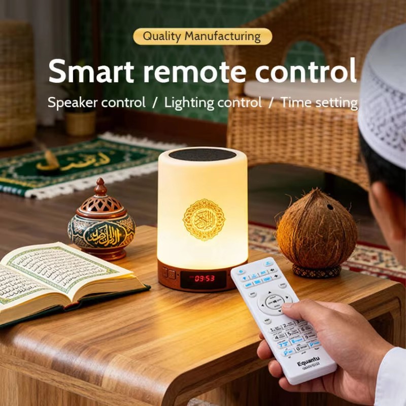 ナイトライトイスラム教徒アラビア語コーランアザン時計イスラム - Audio Music System For Home のレビューと価格