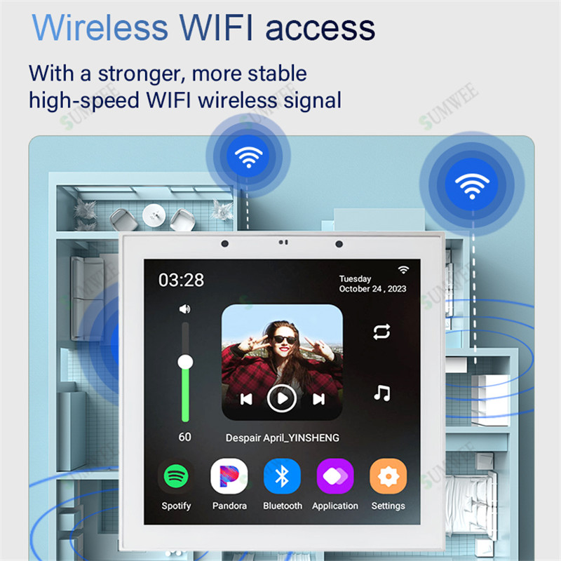 ホームWIFIスマートオーディオウォールアンプ Androi - Audio Music System For Home のレビューと価格