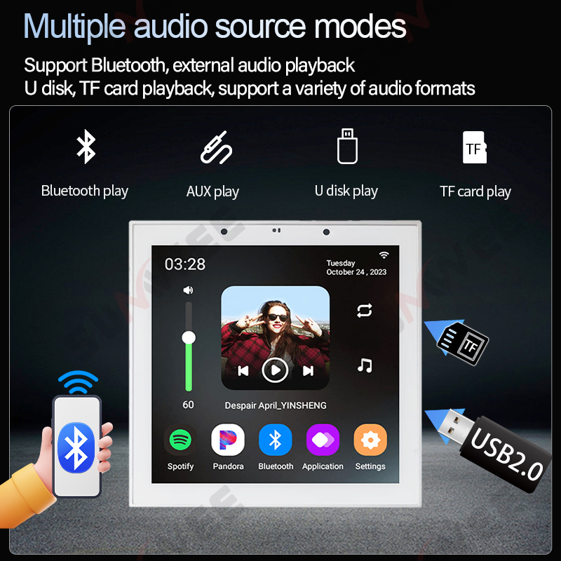 ホームWIFIスマートオーディオウォールアンプ Androi - Audio Music System For Home のレビューと価格
