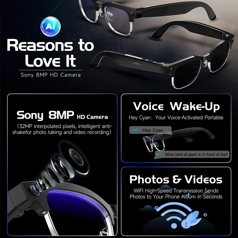 W630 スマートグラス 800W HDカメラ 写真・音声・ - Audio Music Image のレビューと価格