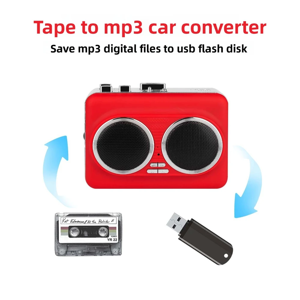 USBカセットプレーヤー 音楽オーディオキャプチャ カセット - Audio Music To Mp3 のレビューと価格