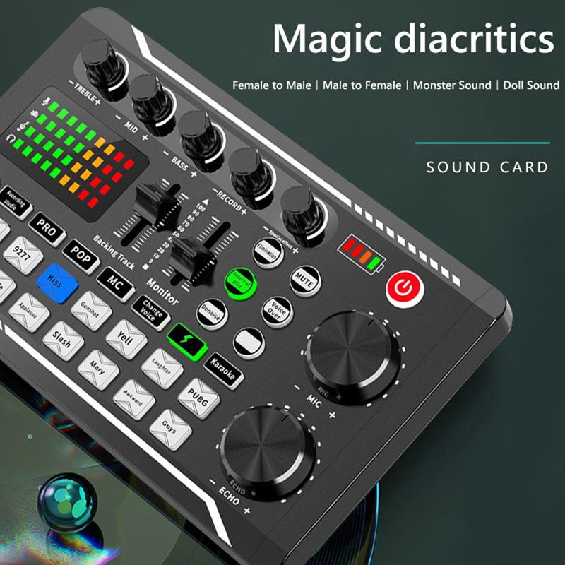 F998-Bluetoothライブサウンドカード,DJオーデ - Audio Music Tiktok のレビューと価格