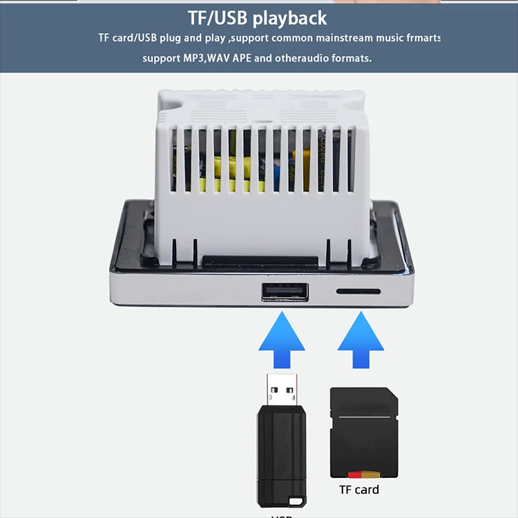 Bluetoothワイヤレスウォールアンプ,ホームシアター, - Audio Music System For Home のレビューと価格