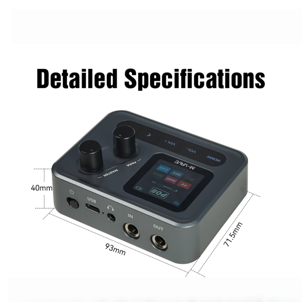 M-VAVE ポケットアンプ 1.54インチHDスクリーン  - Audio Interface Usb のレビューと価格