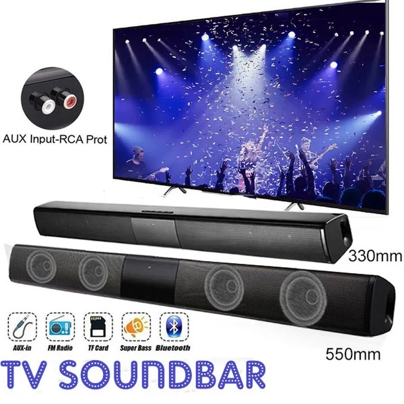Bluetoothワイヤレスサウンドバー,40W,ホームシア - Audio Music System For Home のレビューと価格
