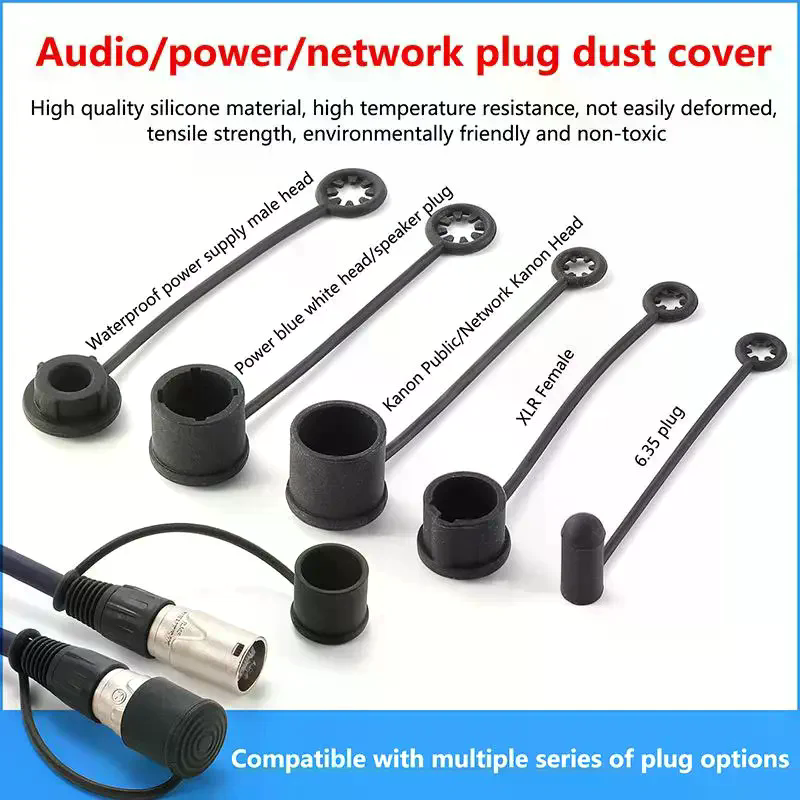 2 個オーディオ電源ネットワークプラグダストカバーシリコン防 - Audio Music Cover のレビューと価格