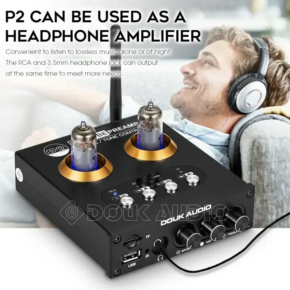 Douk Audio P2 HiFi 真空管プリアンプ Bl - Audio Player With Youtube Music のレビューと価格