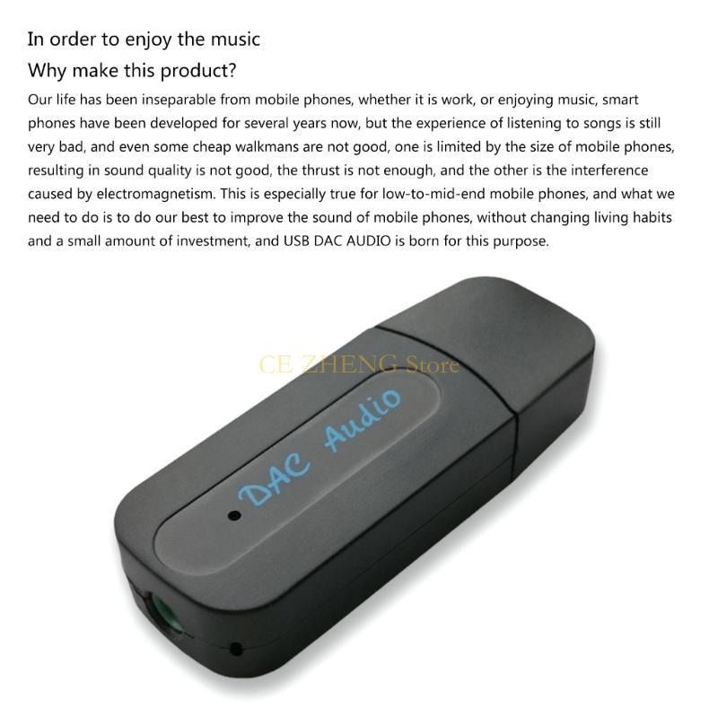E56B プロフェッショナル USB サウンドカードアダプタ - Headphone Amplifier Dac のレビューと価格