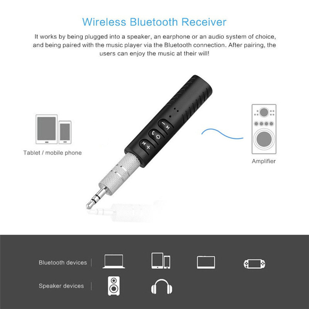Bluetooth 5.0ワイヤレス受信機,ヘッドフォンアダ - Audio Music To Mp3 のレビューと価格